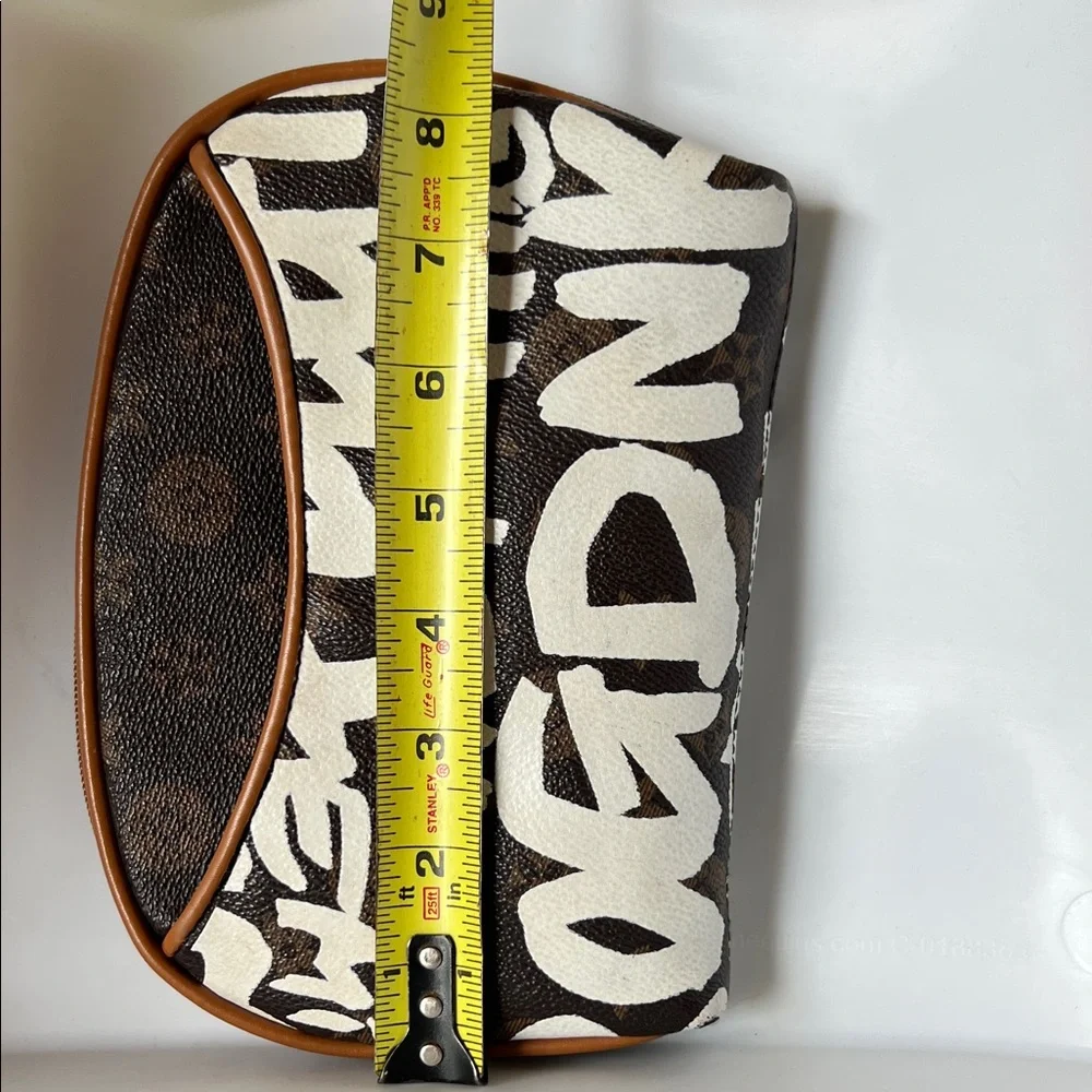 Chic inspired Brown and White Cosmetic Case